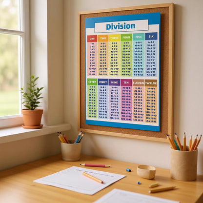 x4 Math Posters (Addition, Subtraction, Multiplication, Division)